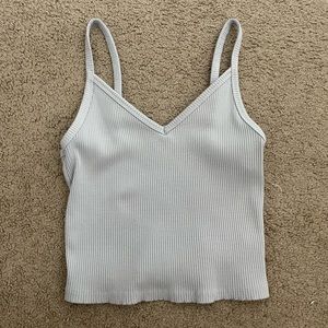 COPY - AE light blue ribbed tank top